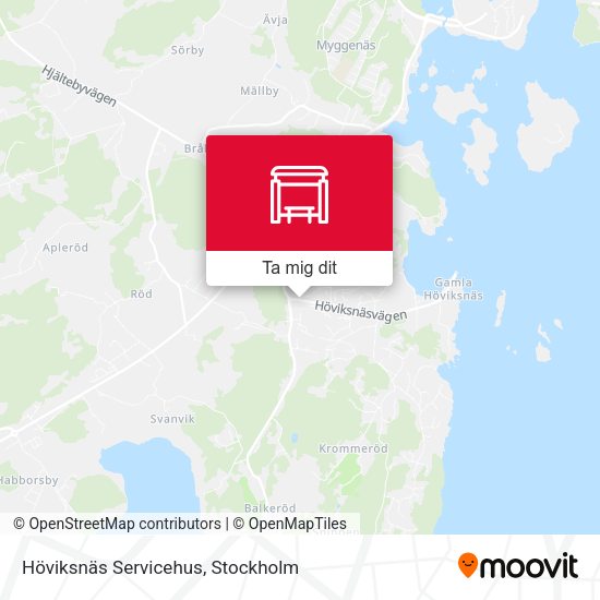 Höviksnäs Servicehus karta