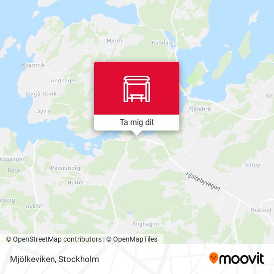 Mjölkeviken karta