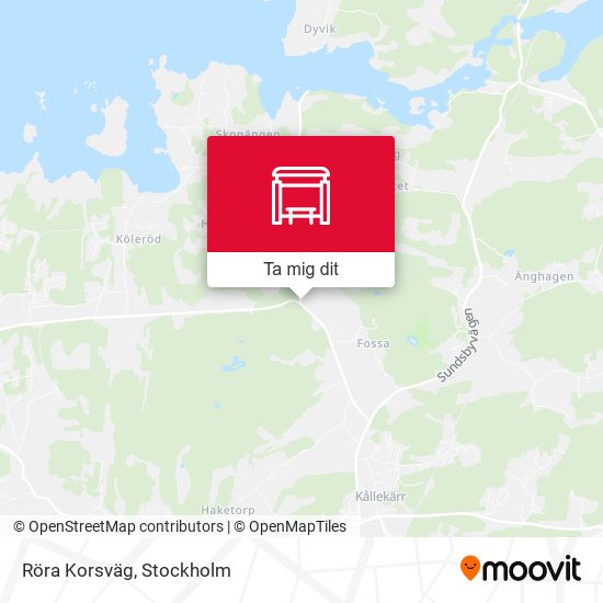 Röra Korsväg karta