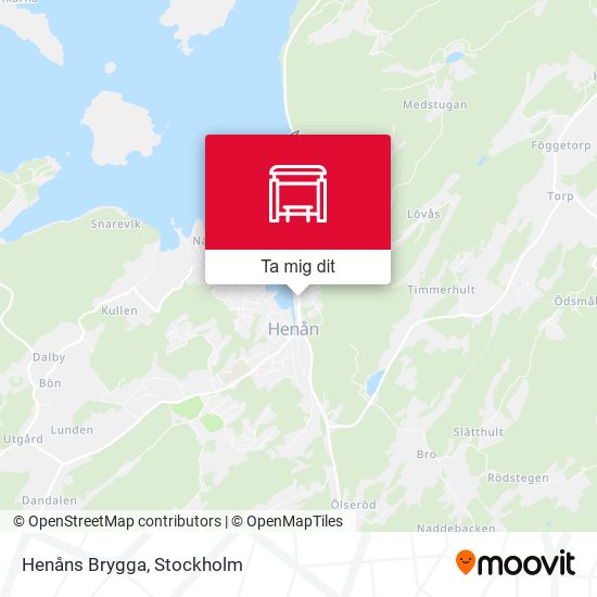 Henåns Brygga karta
