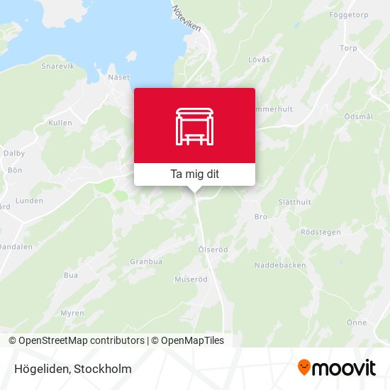 Högeliden karta