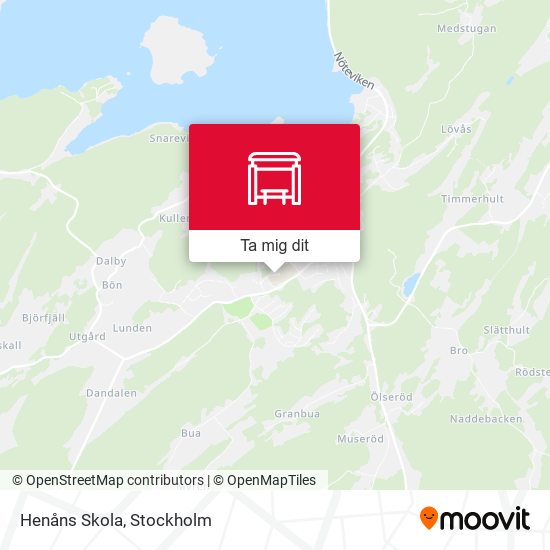 Henåns Skola karta