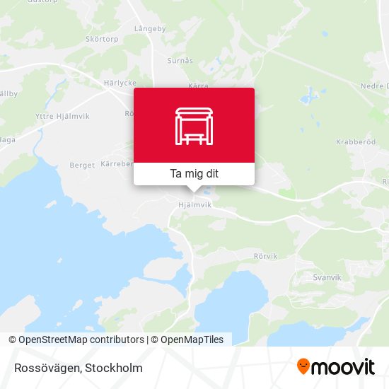 Rossövägen karta