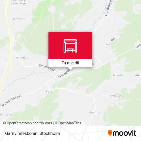 Garnvindeskolan karta