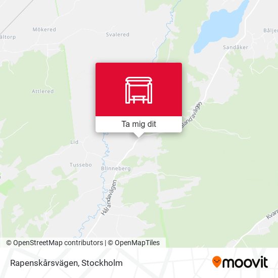 Rapenskårsvägen karta