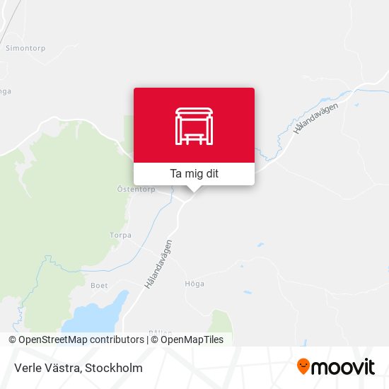 Verle Västra karta