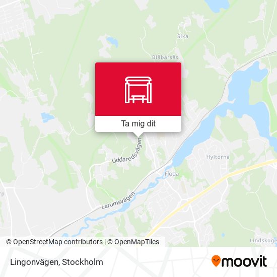 Lingonvägen karta