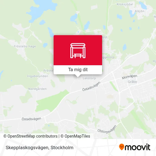 Skepplaskogsvägen karta