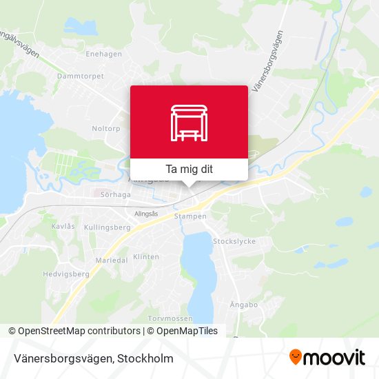 Vänersborgsvägen karta