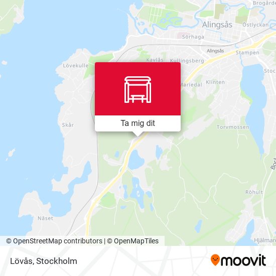 Lövås karta