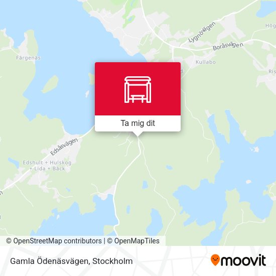 Gamla Ödenäsvägen karta