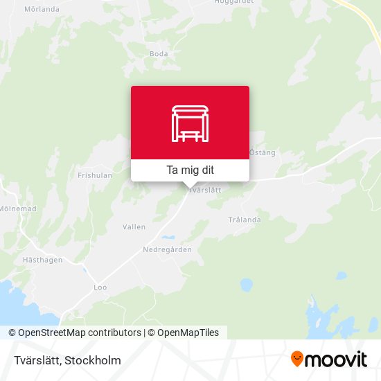 Tvärslätt karta