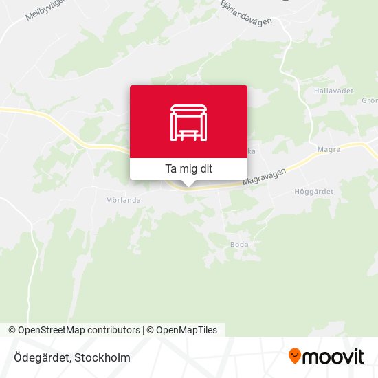 Ödegärdet karta