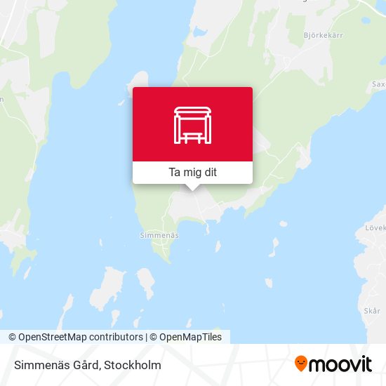 Simmenäs Gård karta