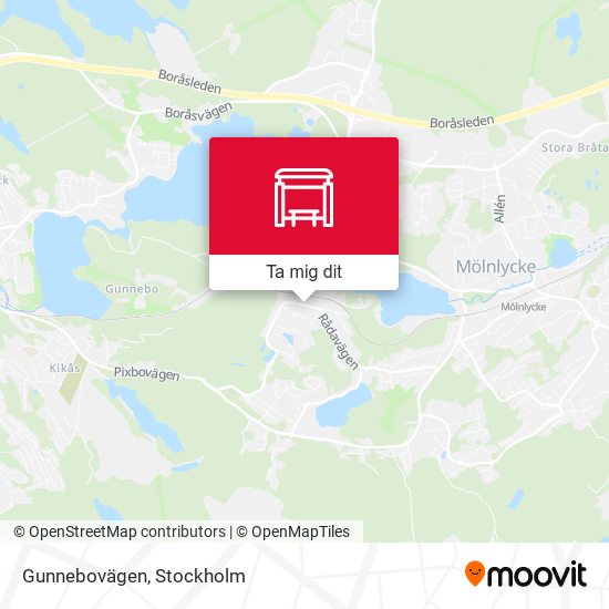 Gunnebovägen karta
