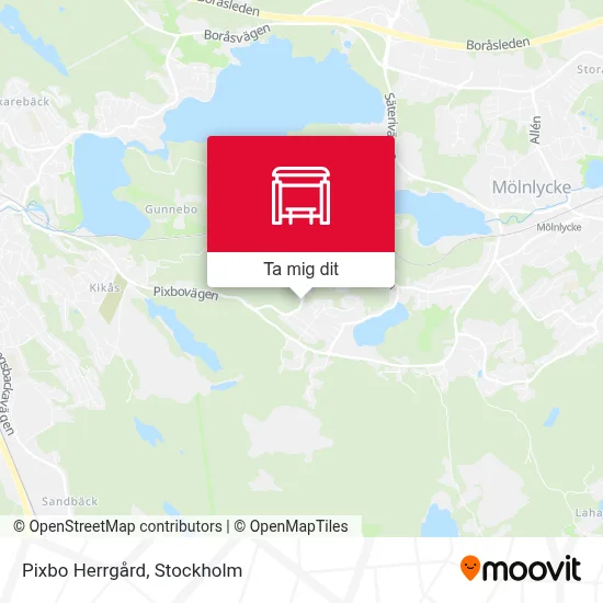 Pixbo Herrgård karta