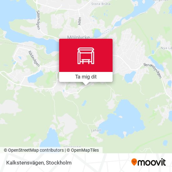 Kalkstensvägen karta
