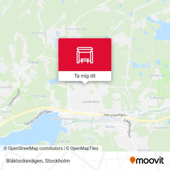 Blåklockevägen karta