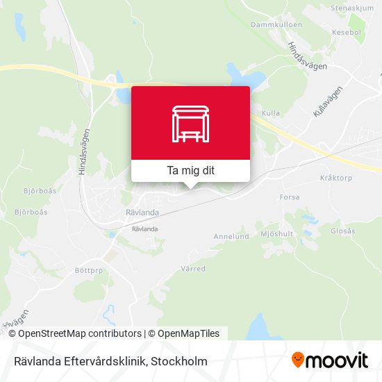 Rävlanda Eftervårdsklinik karta
