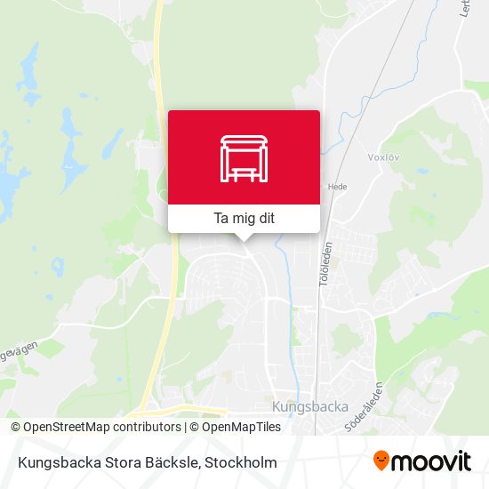 Kungsbacka Stora Bäcksle karta