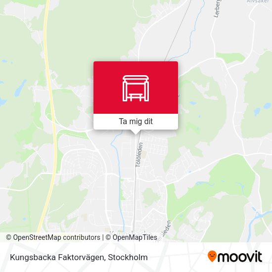 Kungsbacka Faktorvägen karta