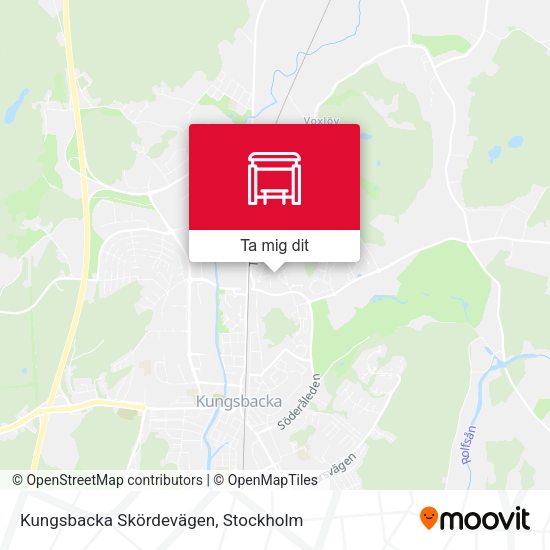 Kungsbacka Skördevägen karta