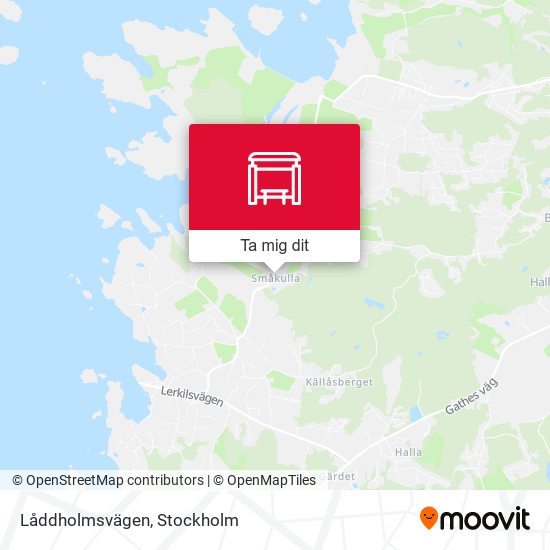 Låddholmsvägen karta