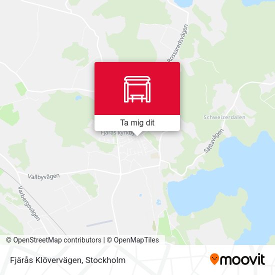 Fjärås Klövervägen karta