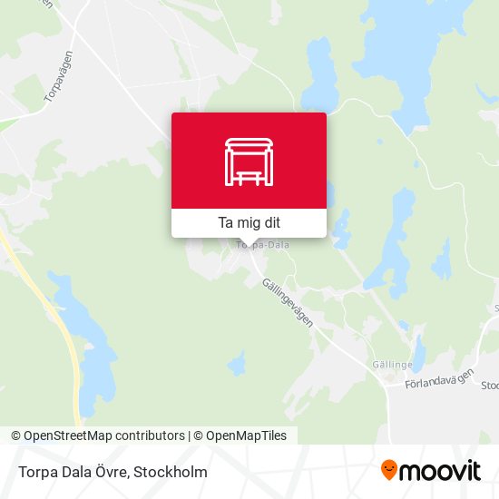Torpa Dala Övre karta