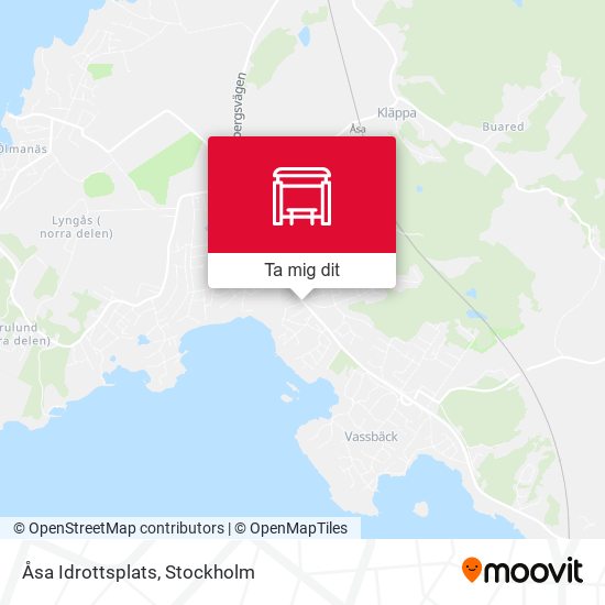 Åsa Idrottsplats karta