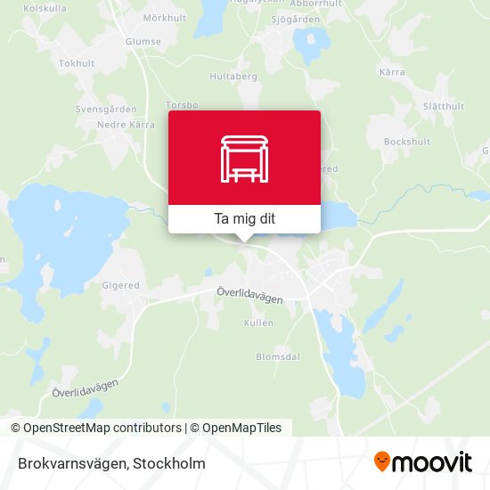 Brokvarnsvägen karta