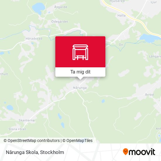 Nårunga Skola karta