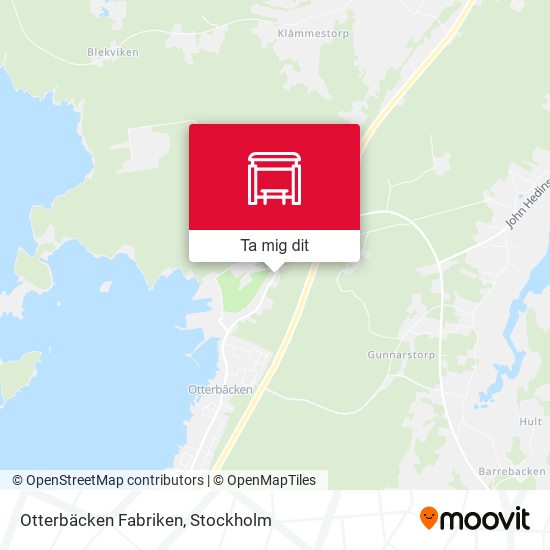 Otterbäcken Fabriken karta