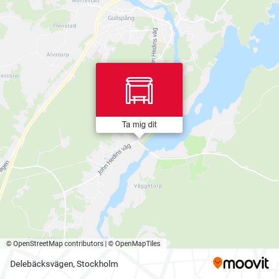 Delebäcksvägen karta