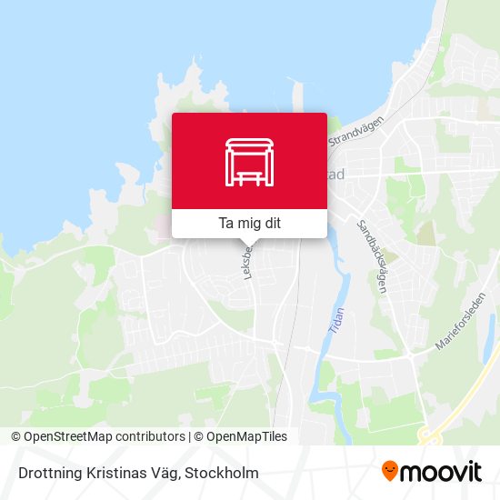 Drottning Kristinas Väg karta
