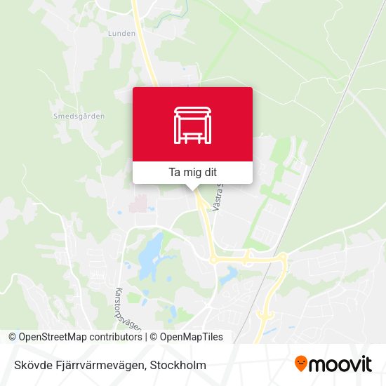 Skövde Fjärrvärmevägen karta