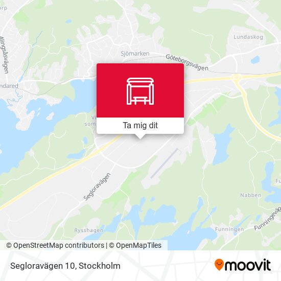 Segloravägen 10 karta