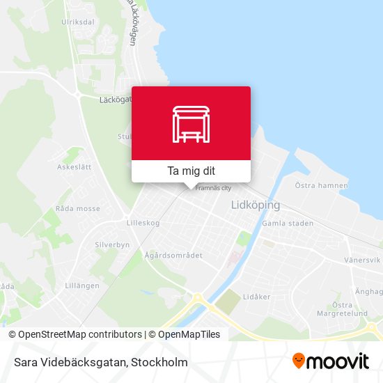 Sara Videbäcksgatan karta