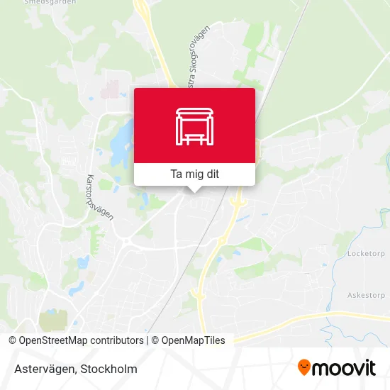 Astervägen karta