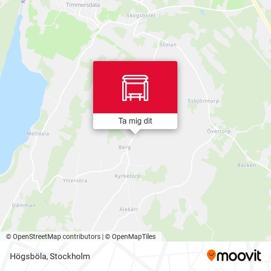 Högsböla karta