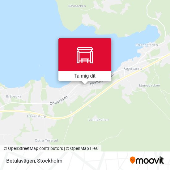 Betulavägen karta