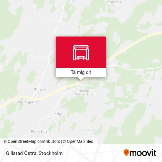 Gillstad Östra karta