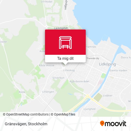 Gränsvägen karta