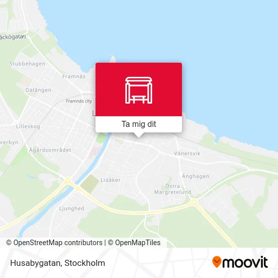 Husabygatan karta
