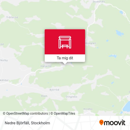Nedre Björfäll karta