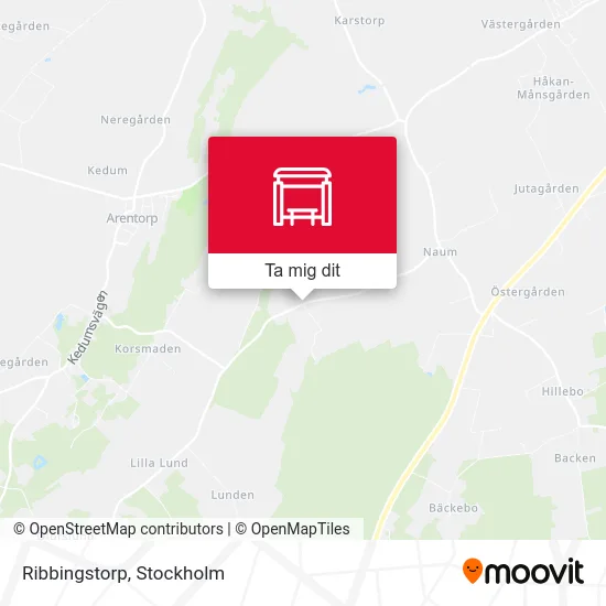 Ribbingstorp karta