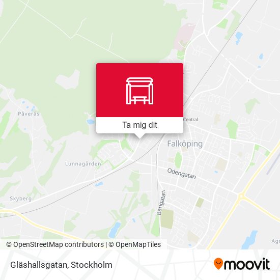 Gläshallsgatan karta