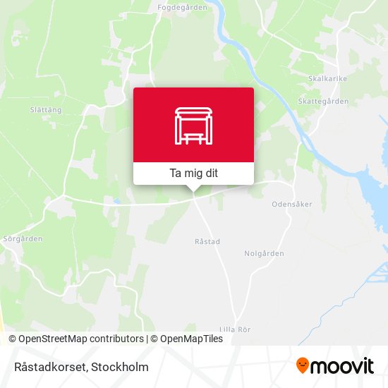 Råstadkorset karta