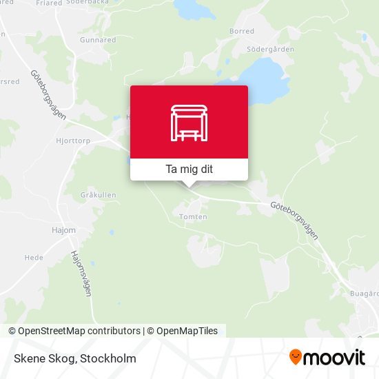 Skene Skog karta
