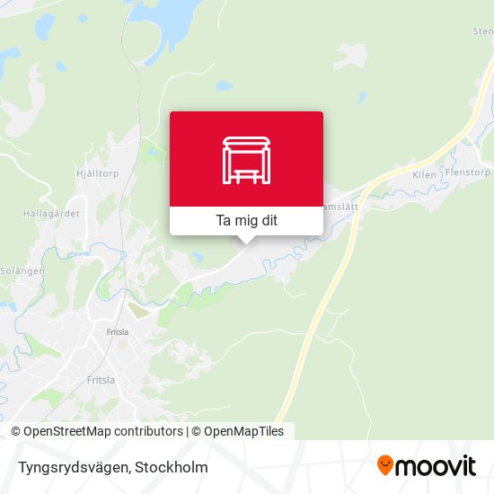 Tyngsrydsvägen karta